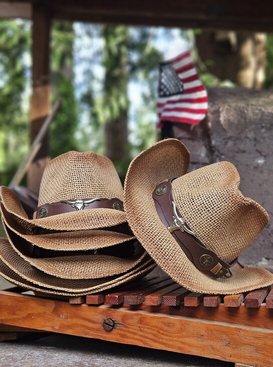 Accessories - Reseller LOT! 6 Boho Western Cowgirl Straw Sun Hats